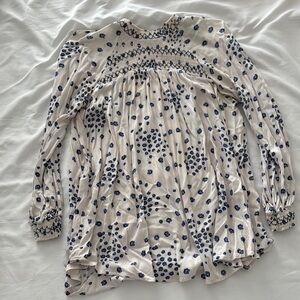 Floral Smocked Women's Top